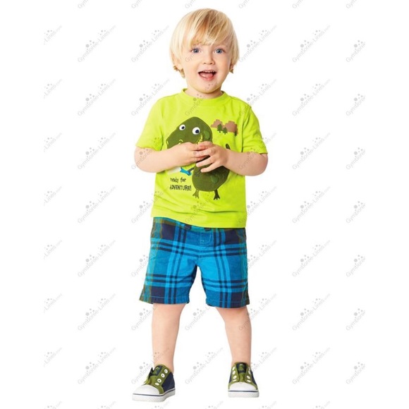 Gymboree Dino Day Camp Slip On Shoes Size 5 - Picture 2 of 3